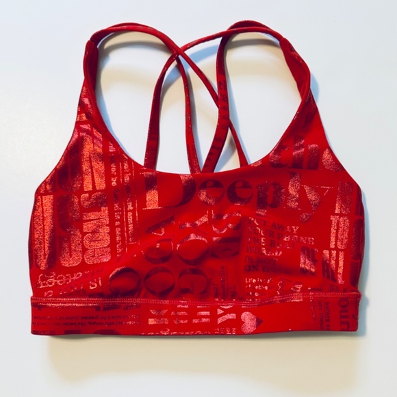 Lululemon Red Foil 20 Year Anniversary Bra - Picture 3 of 5
